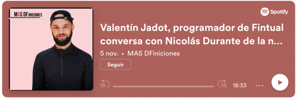 Valentín Jadot, programador de Fintual conversa con Nicolás Durante de la nueva Ruta Fintual hacia el sur del país